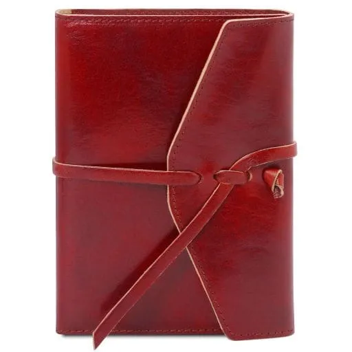 Tuscany Leather Skórzany notatnik / notes, kolor czerwony TL142027