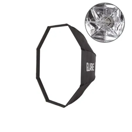 Softbox oktagonalny GlareOne szybki montaż Easy Fold 120 cm - mocowanie bowens