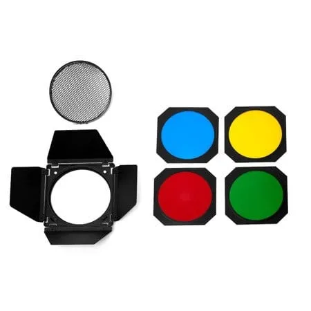 GlareOne Wrota z plastrem miodu i zestawem filtrów kolorowych do czasz 18 cm