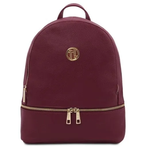 Tuscany Leather TL Bag - plecak z miękkiej skóry, kolor Bordeaux TL142280