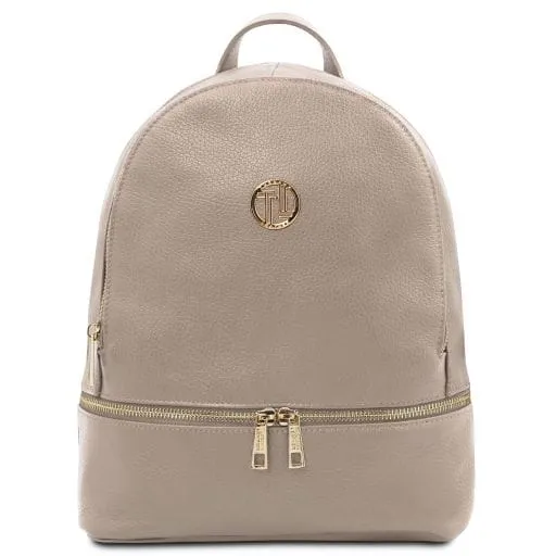 Tuscany Leather TL Bag - plecak z miękkiej skóry, kolor jasny taupe TL142280