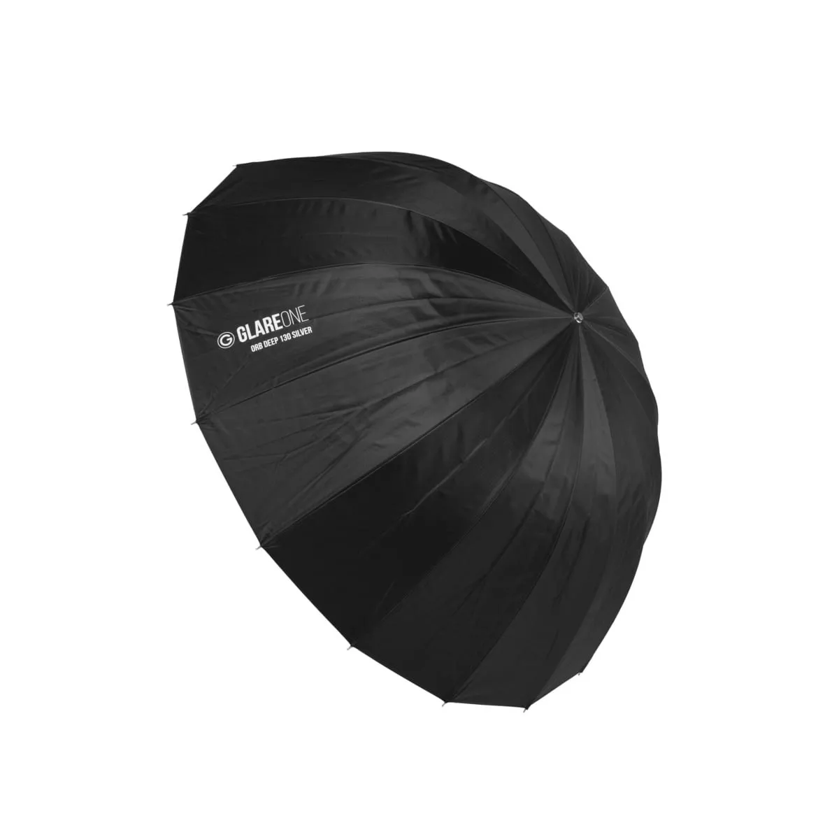 GlareOne Orb 130 Silver - głęboki srebrny parasol z dyfuzorem