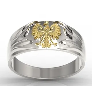 Sygnet złoty z orłem INSIGNE SJ-13BZ