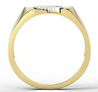 Sygnet złoty CIVIS z rubinem oprawionym w kontur Polski SJ-15ZB