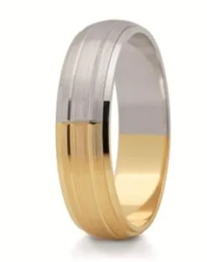 Obrączka z żółtego i białego złota ST-190ZB-m
