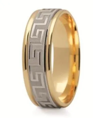 Obrączka z żółtego i białego złota ST-201ZB-k