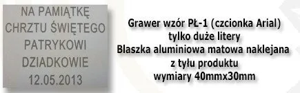Grawer płytka wzór PŁ-1
