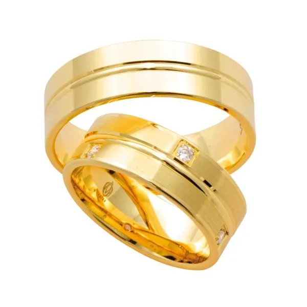 Obrączka z żółtego złota ŁS-05Z-EXTRA light-m