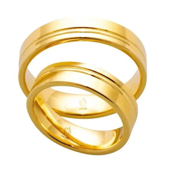 Obrączka z żółtego złota ŁS-13Z-EXTRA light-m