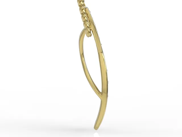 Wisiorek z żółtego złota z rubinami i diamentami APW-97Z-R