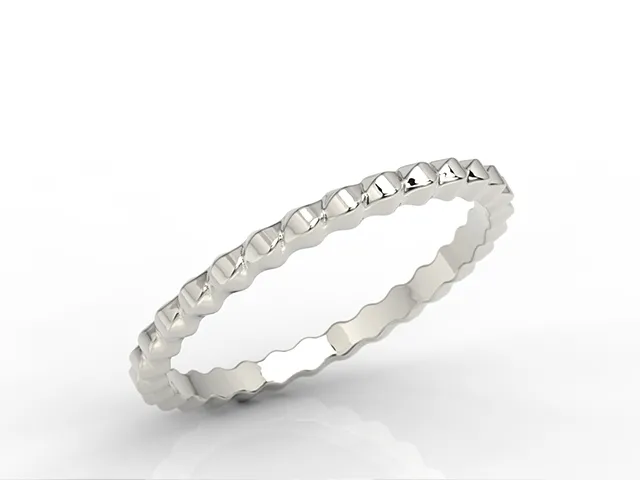 Pierścionek z białego złota BP-40B