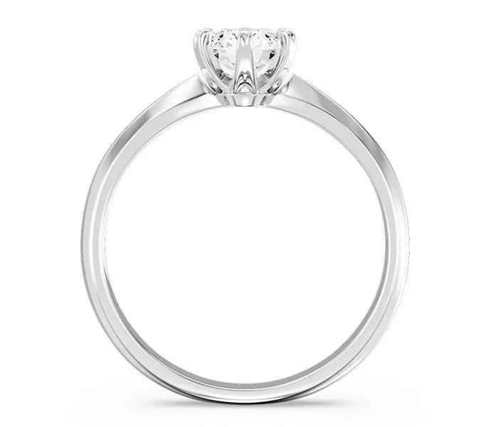 Pierścionek zaręczynowy z białego złota z cyrkonią AP-3668B-C