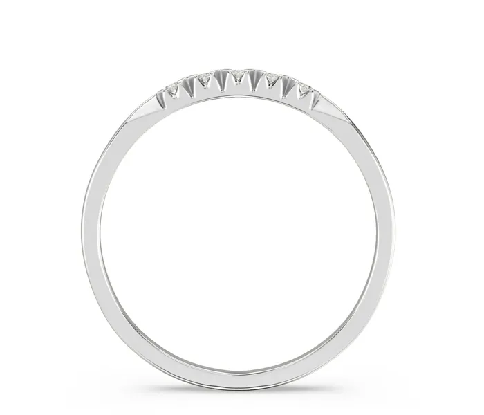 Pierścionek z białego złota z diamentami 0,07 ct wzór BP-3507B K5-1,5