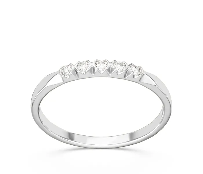 Pierścionek z białego złota z diamentami 0,10 ct wzór BP-3510B K5-1,7