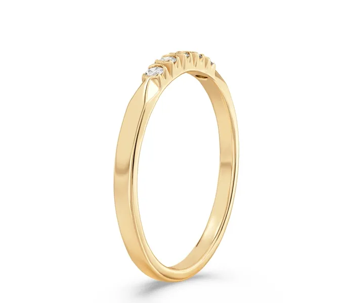 Pierścionek z żółtego złota z diamentami 0,10 ct wzór BP-3510Z K5-1,7