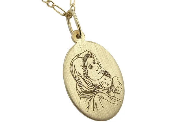 Medalik z żółtego złota WEC-Z-MED-MB-2