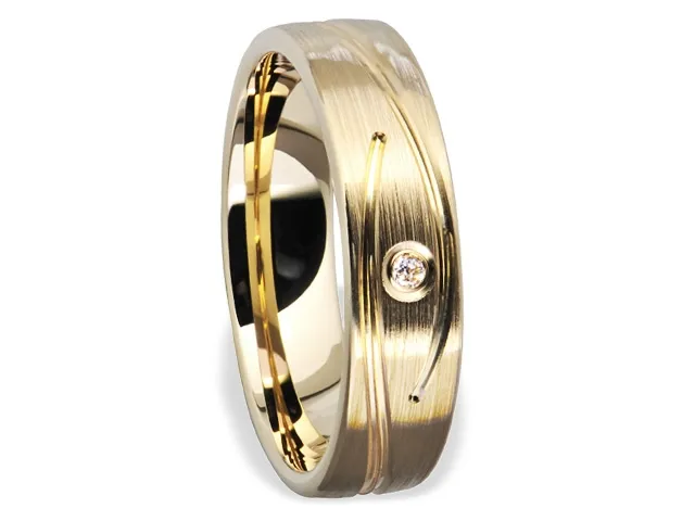 Obrączka z żółtego złota ŁN-10Z-EXTRA light-k