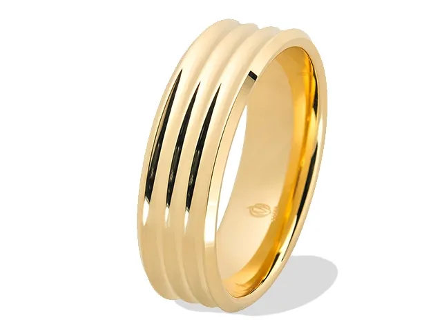 Obrączka z żółtego złota ŁN-30Z-EXTRA light-m