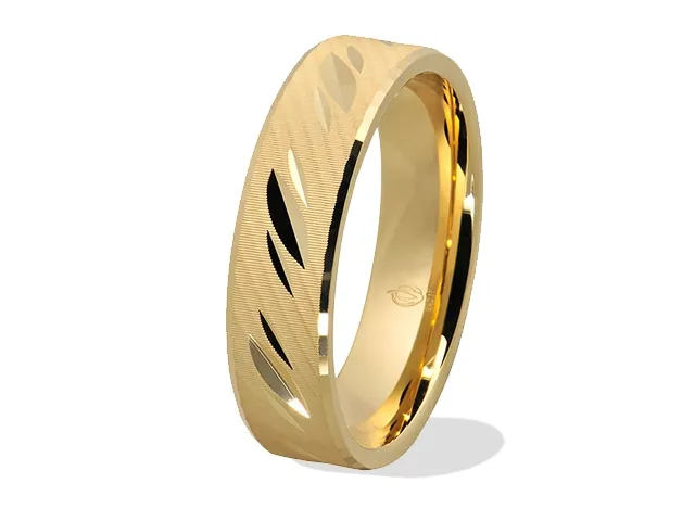 Obrączka z żółtego złota ŁN-34Z-light-m