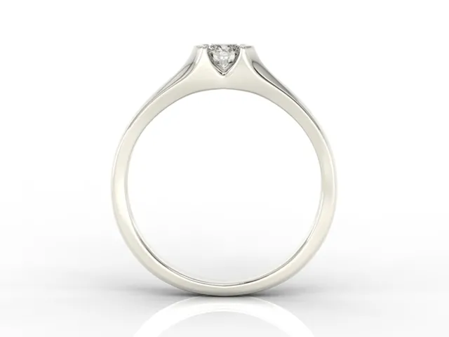 Pierścionek zaręczynowy z białego złota z brylantem 0,20ct BP-2620B