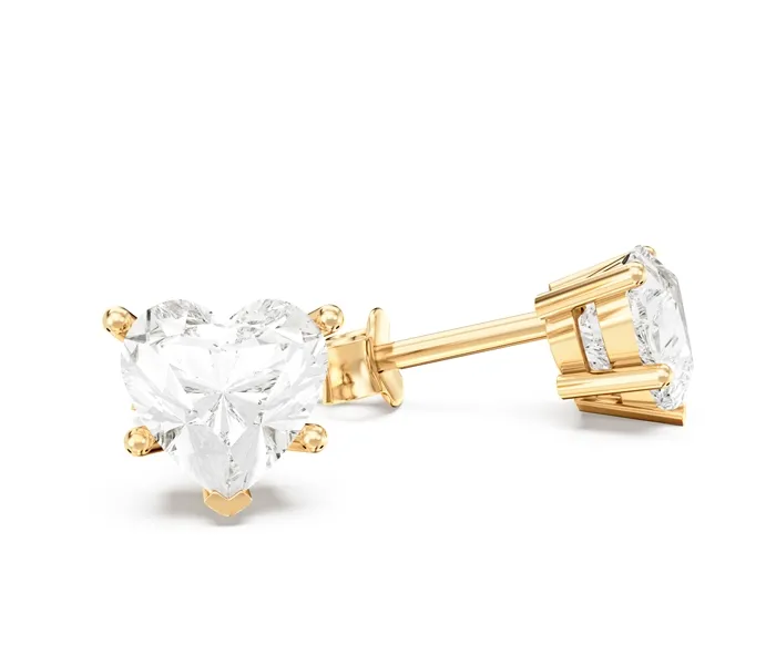 Kolczyki z zółtego złota z białymi topazami LPK-74Z