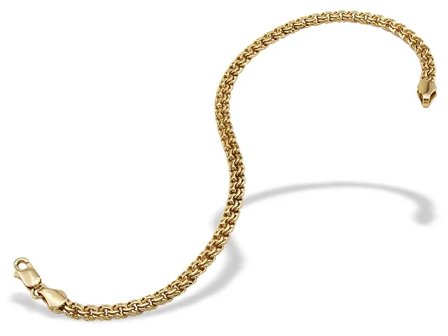 Bransoleta robiona ręcznie z żółtego złota IRBr-3Z