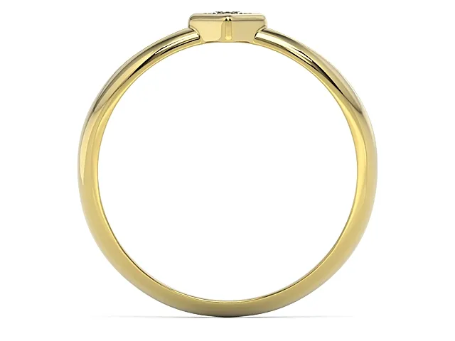 Pierścionek z żółtego złota z brylantem BP-6410Z