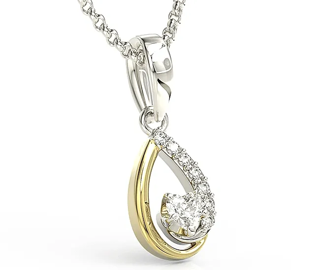 Wisiorek złoty z cyrkoniami Swarovski BPW-80BZ-C