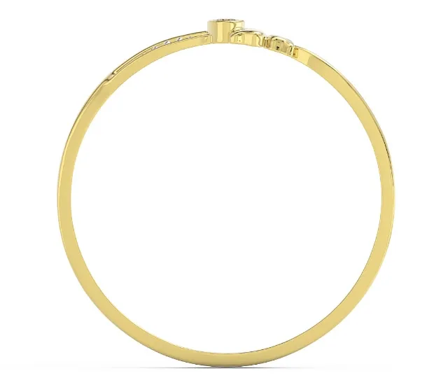 Pierścionek motylek z żółtego złota z cyrkonią BP-89Z-R-C