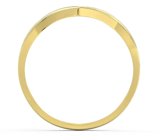 Pierścionek z żółtego złota z szafirami i diamentami BP-84Z