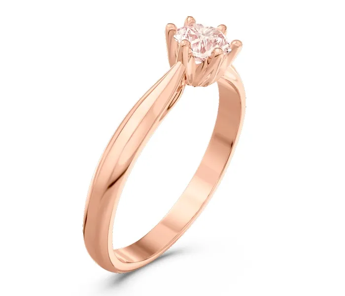 Pierścionek z różowego złota z morganitem AP-6640P