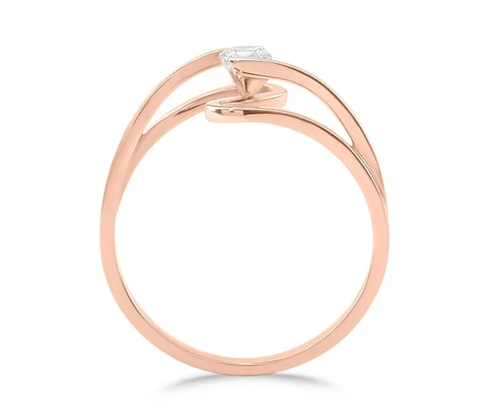 Pierścionek z różowego złota z cyrkoniami CP-59P-C