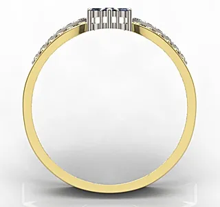 Pierścionek z żółtego i białego złota LP-5828ZB-R-SZA/D