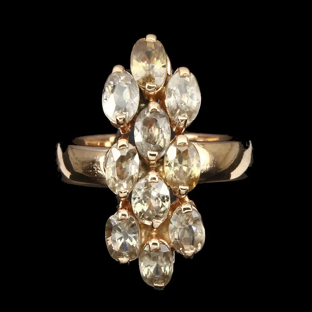 Srebrny 925 pierścionek cyrkony r17