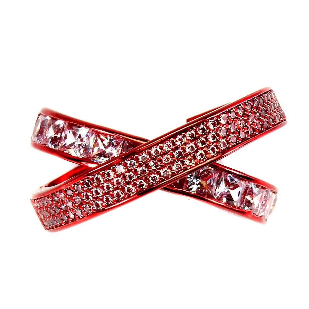 Srebrny pierścionek cyrkonie nano r 14 925