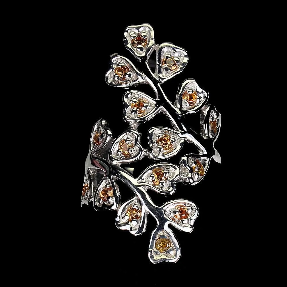 Pierścionek r 19.5 szafiry naturalne Songea piękny