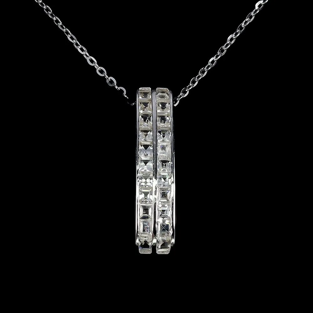 925 Srebro delikatny elegancki naszyjnik naturalne białe topazy