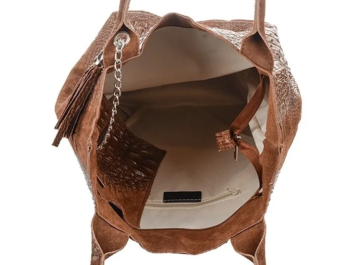 Fuksjowy wornik w stylu shopper, funkcjonalna i oryginalna torebka na każdą okazję