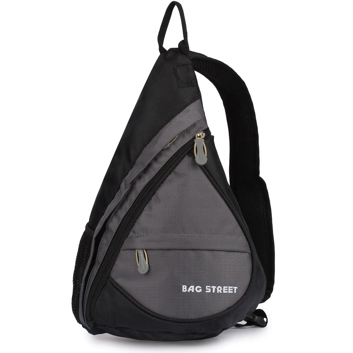 Szary plecak sportowy Bag Street, mały i funkcjonalny, stworzony z wodoodpornego materiału dla aktywnych osób