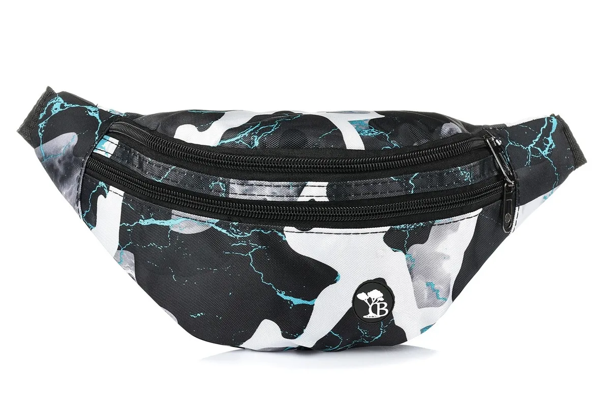 Pojemna nerka o solidnej konstrukcji w niebieskim kolorze z logo Beltimore