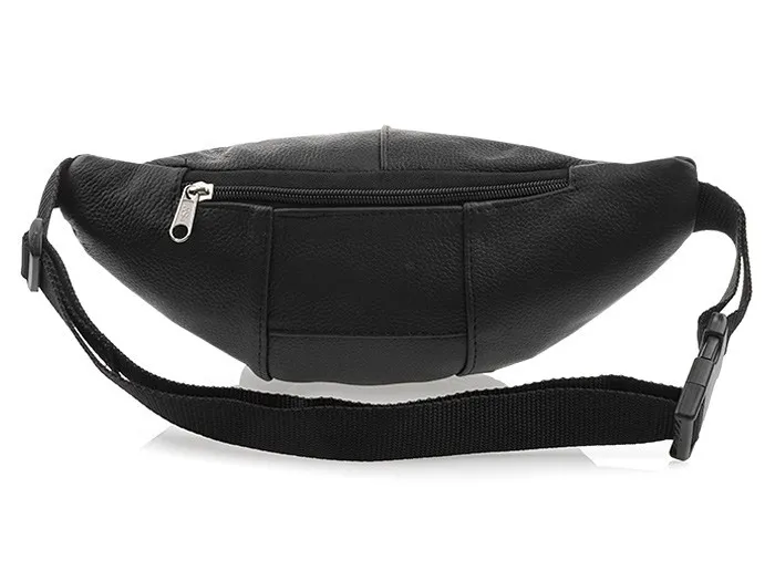 Czarne skórzana nerka Beltimore I54, elegancka i praktyczna saszetka męska