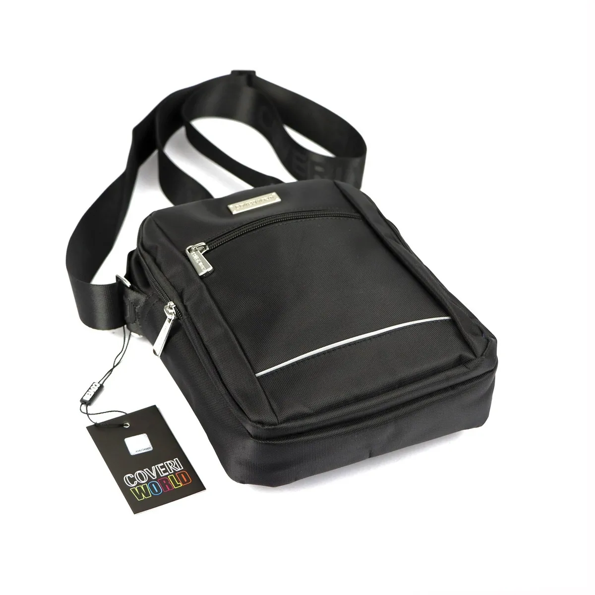 Męska saszetka Coveri World w kolorze czarnym, praktyczna i stylowa do codziennego użytku
