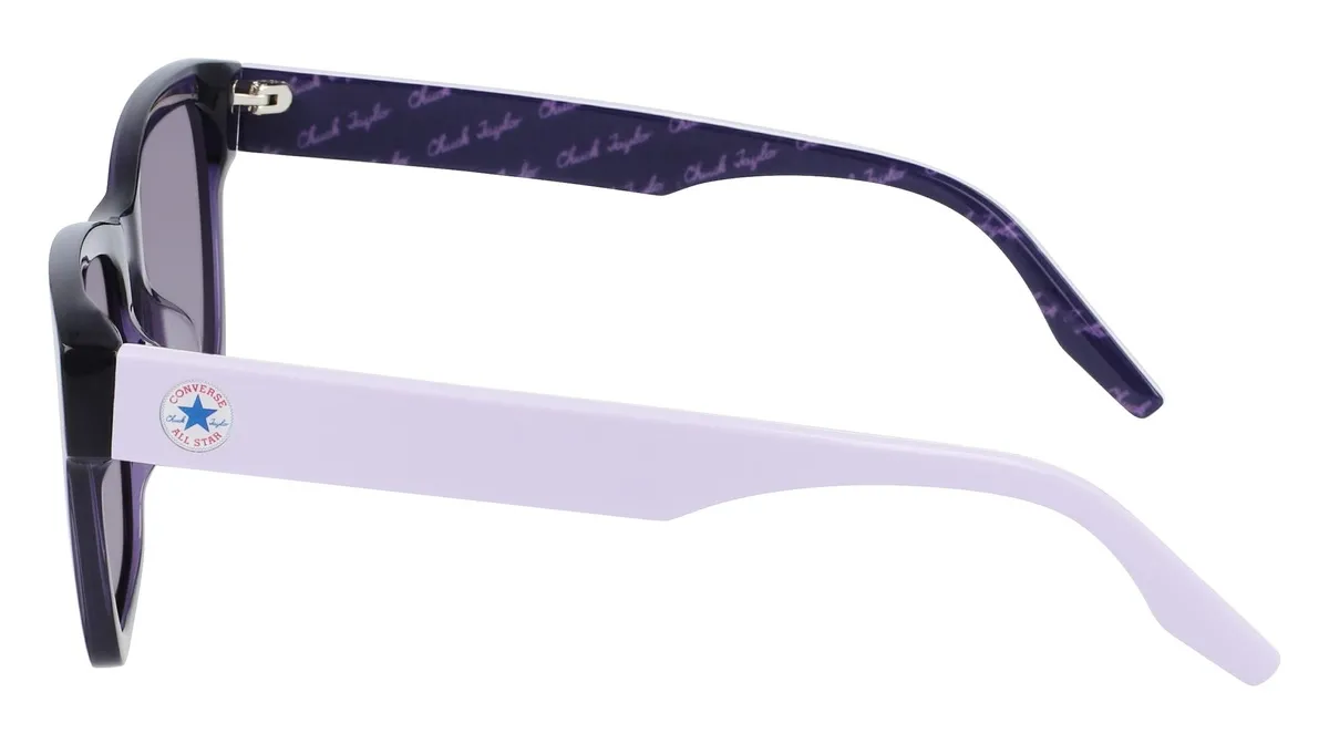 Fioletowe okulary przeciwsłoneczne Converse damskie z filtrem uv 3