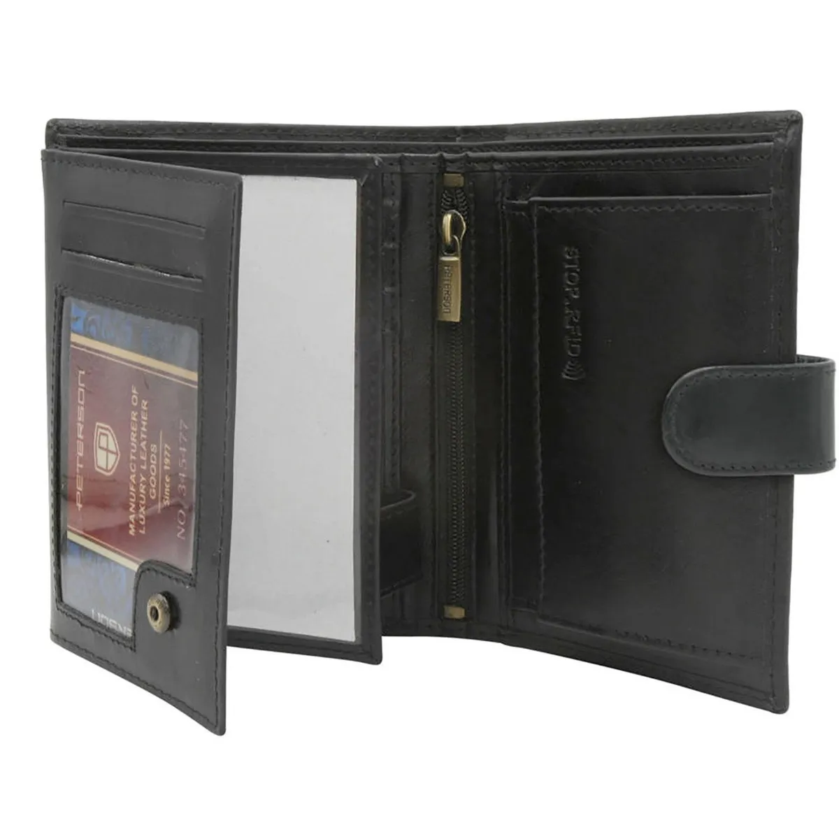 Skórzany męski portfel Peterson PTN N62L-VT