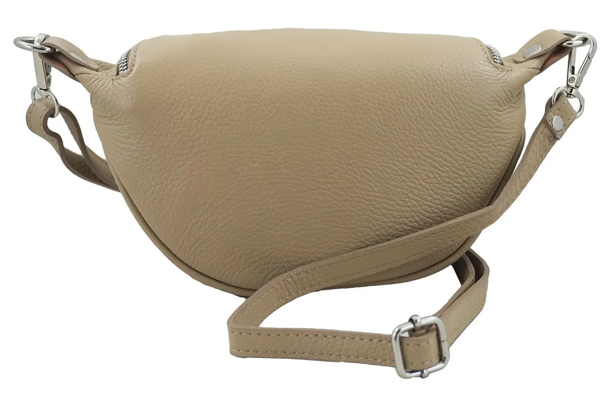 Zielone Saszetki Nerki Skórzane, wygodne do noszenia podczas sportowych aktywności