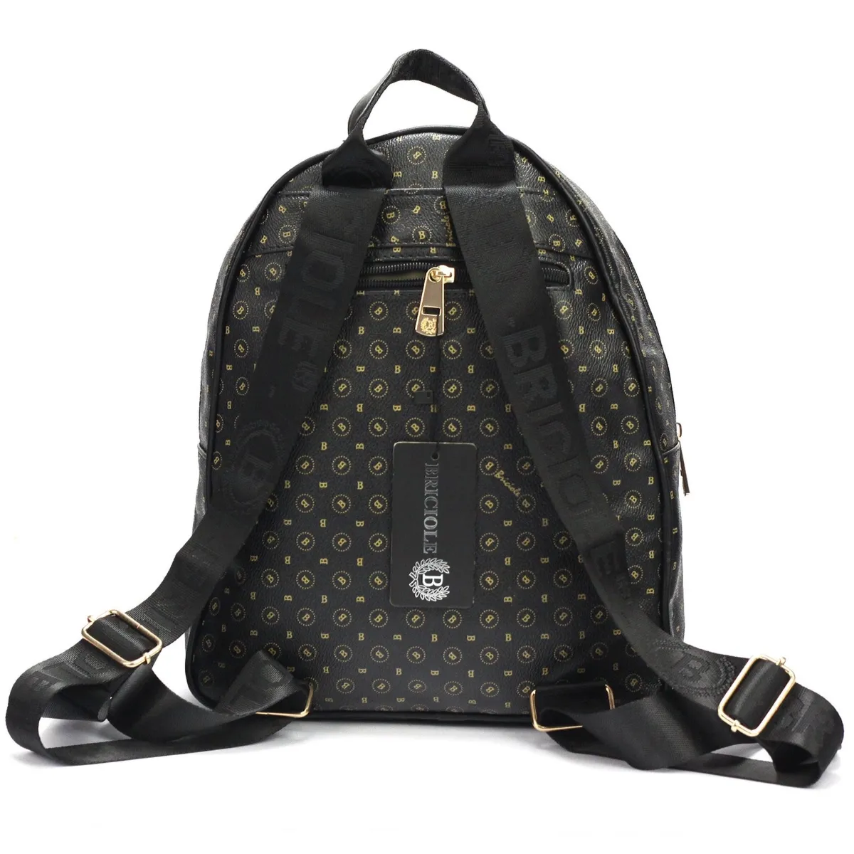 Stylowy miejski Plecak damski na ramię ze skóry eko z logo BRICIOLE