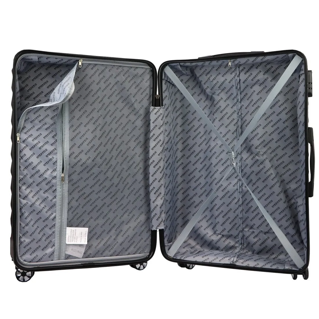 Mocna walizka damska z ABSu Gregorio W6007#14 Damska walizka w odcieniu coffee wykonana z tworzywa ABS; mocny i stylowy wybór