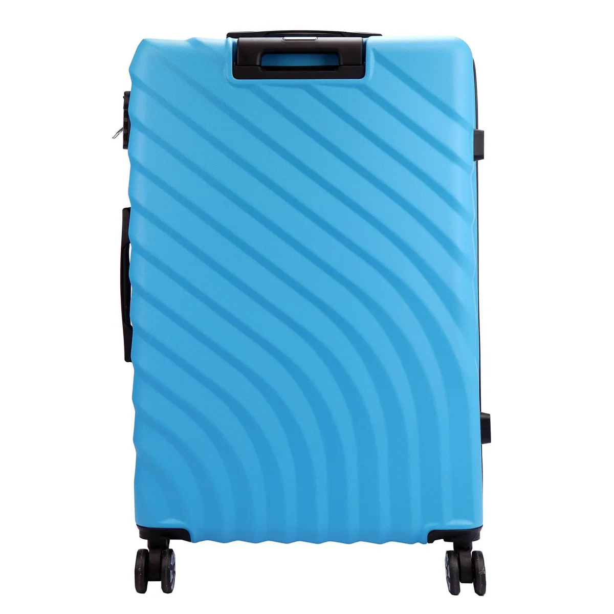 Mocna walizka damska z ABSu Gregorio W6007#14 Niebieską damką jest Mocna i funkcjonalna walizką wykonaną z materiałów odpornych na uszkodzenia