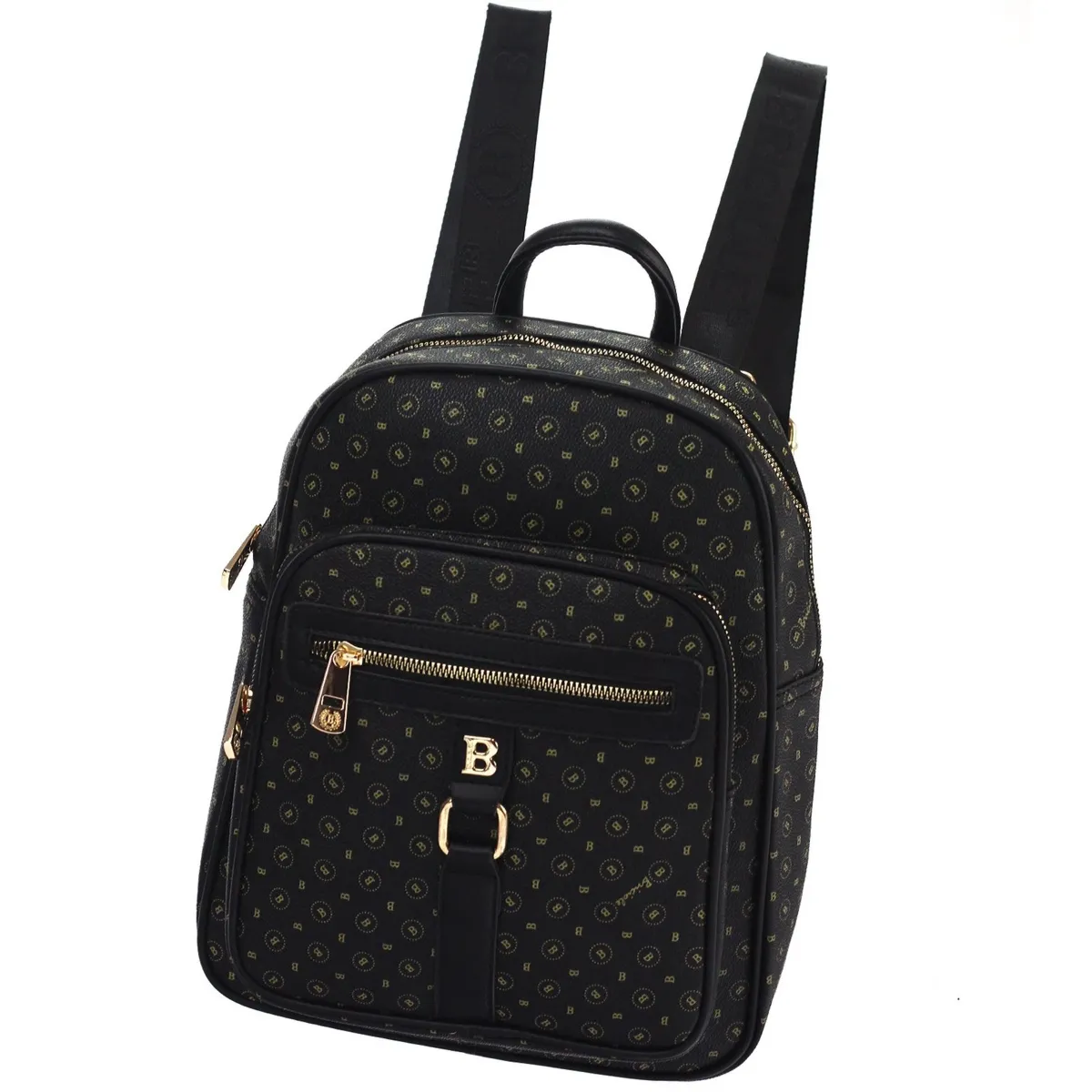 BRICIOLE damski plecak skóra ekologiczna miejski z kieszeniami pojemny