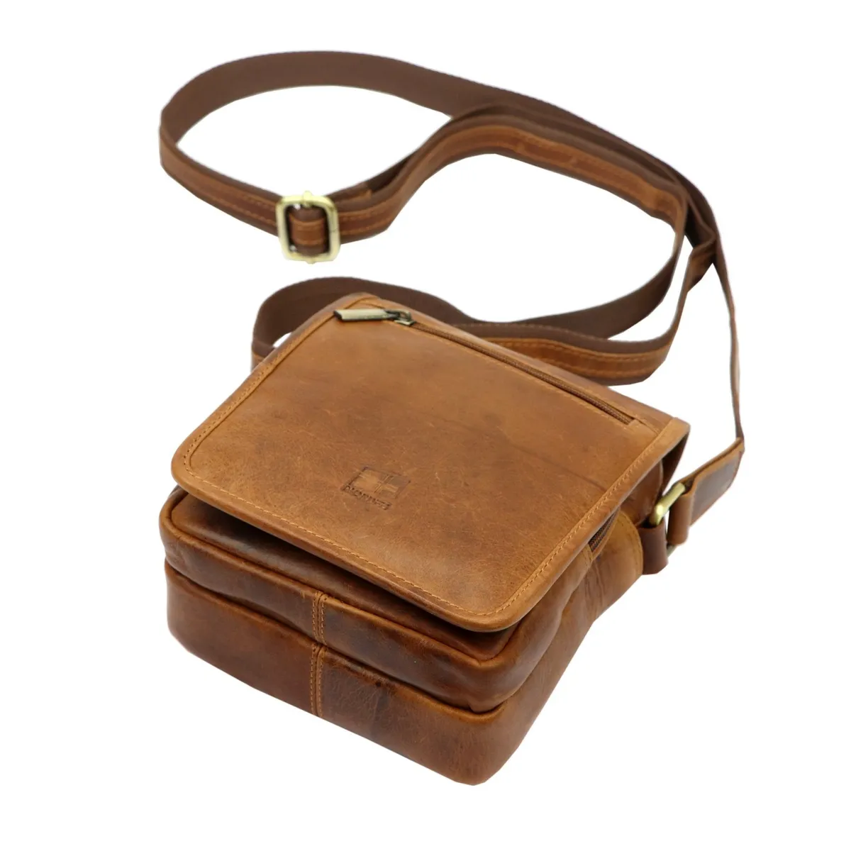 Skórzana męska saszetka przez ramię od Nordee